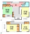 扇町貸家の間取り画像