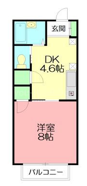 Bellハイツ湘南の間取り画像