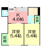 ハイツマリーナの間取り画像