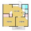 コーポ白山Aの間取り画像
