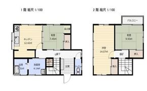 和田貸家の間取り画像