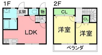 ビューテラス横浜Bの間取り画像