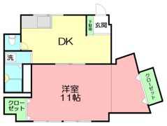 地建ハイツの間取り画像