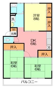 椿ハイツの間取り画像