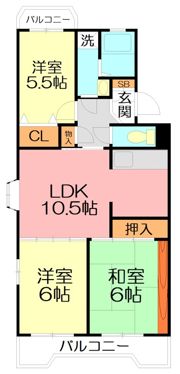 サンハイム神谷の間取り画像