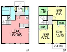 エルメゾンネクストD棟の間取り画像