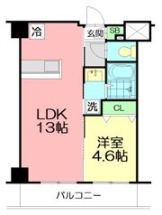 エクラン八芳の間取り画像