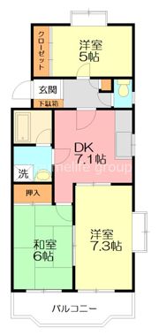 クレセール湘南の間取り画像