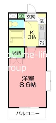 ヴィラ一番館の間取り画像