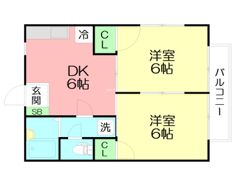サンリバー佐川の間取り画像
