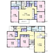 鵠沼花沢町貸家1階の間取り画像