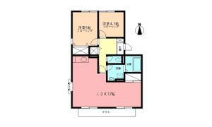 ハイツくぬぎBの間取り画像