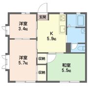 サンヴェール藤沢の間取り画像