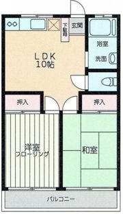 内田マンションの間取り画像