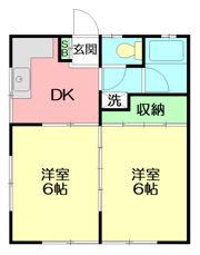 コーポ難波の間取り画像