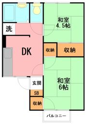 フラワーハイツAの間取り画像