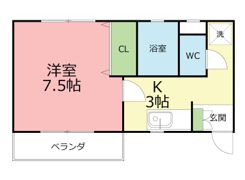 ハイネス小林Cの間取り画像