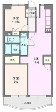 ボヌール秦野Iの間取り画像