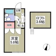 サニーサイド三田南Bの間取り画像
