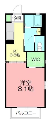 ヒュースロアの間取り画像