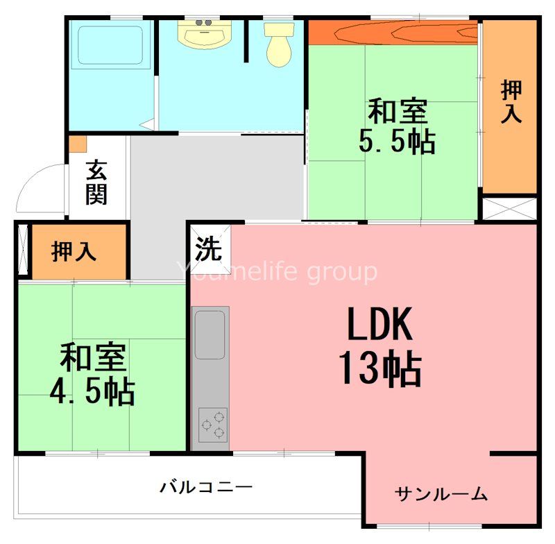 近くのOK(オーケー) 辻堂店まで492m(徒歩7分)