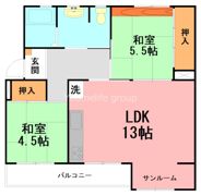 辻堂団地3－7号棟の間取り画像