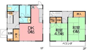 たまき貸家の間取り画像