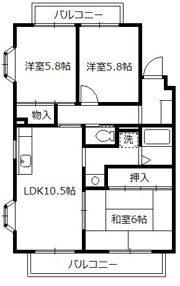 クレスト湘南の間取り画像