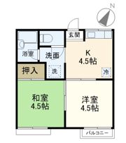 シャレー原宿B棟の間取り画像