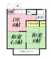 コーポ富士の間取り画像