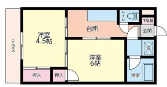 ハイムさんきパート13の間取り画像