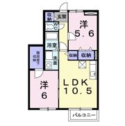 アルス 開成Bの間取り画像