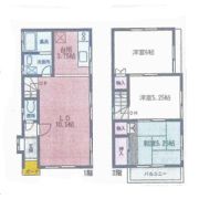 若竹町貸家の間取り画像