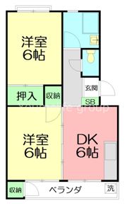 鶴巻ハイツ A棟の間取り画像