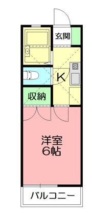 藤沢ドミール21の間取り画像