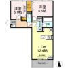 クレール林Vの間取り画像