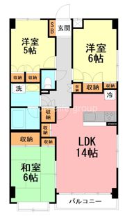 厚木・コアラマンションの間取り画像