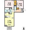 クレール林Vの間取り画像