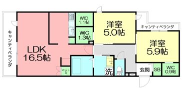 ソフィア本厚木の間取り画像
