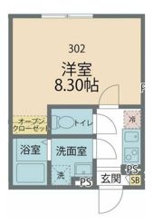 カインドネス本厚木Northの間取り画像