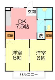 エムズエステートAの間取り画像