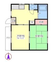 大塚ハイツAの間取り画像