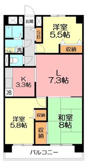 サニープレイスの間取り画像
