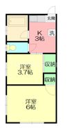 千頭ハイツの間取り画像