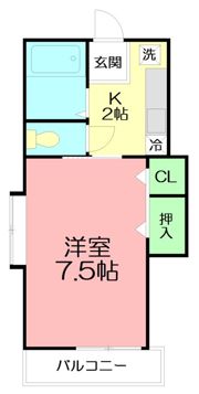 ヴァン シャンテの間取り画像