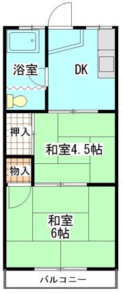 花園コーポの間取り画像