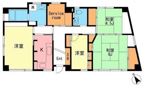 白朋ビルの間取り画像
