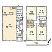 上和田戸建の間取り画像