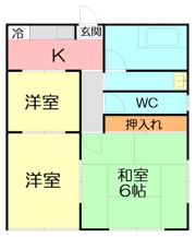 小杉コーポの間取り画像