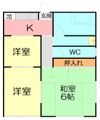 小杉コーポの間取り画像